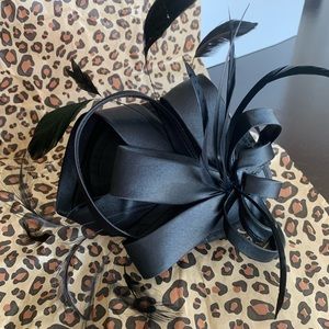 Two Piece Black Fascinator